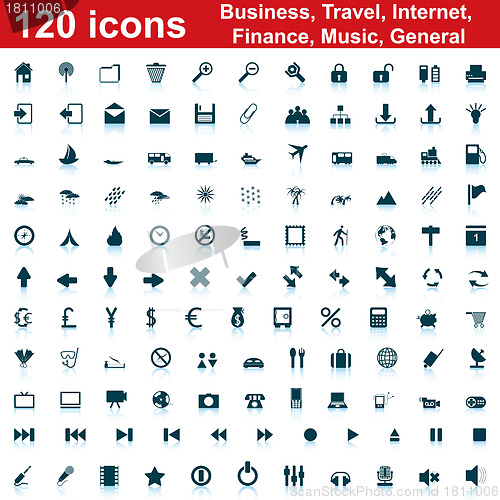 Image of 120 icon set