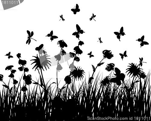 Image of meadow silhouettes