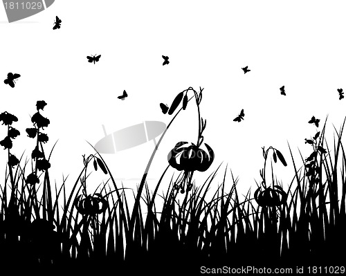 Image of meadow silhouettes