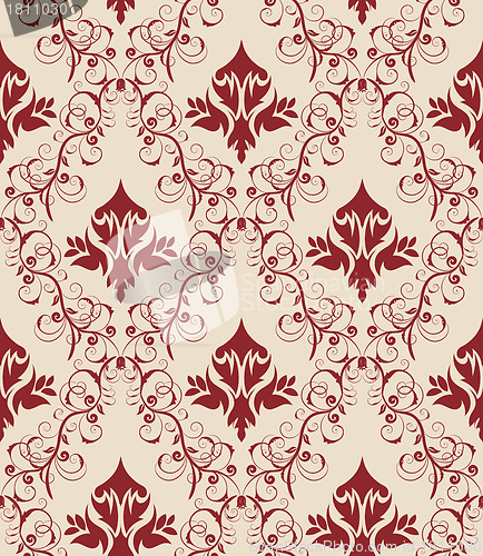 Image of seamless damask pattern