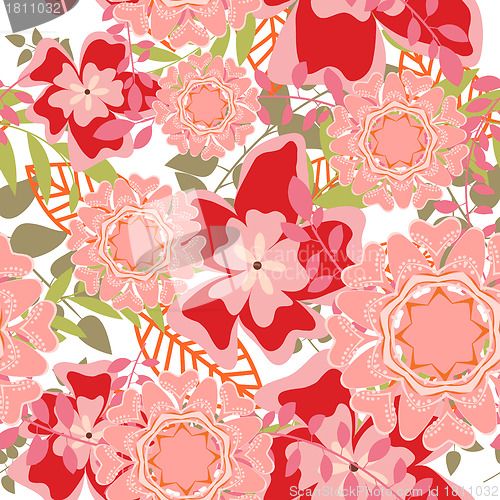 Image of seamless floral pattern