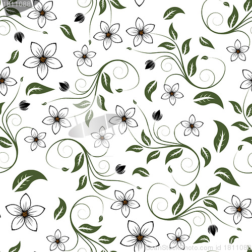 Image of seamless floral pattern