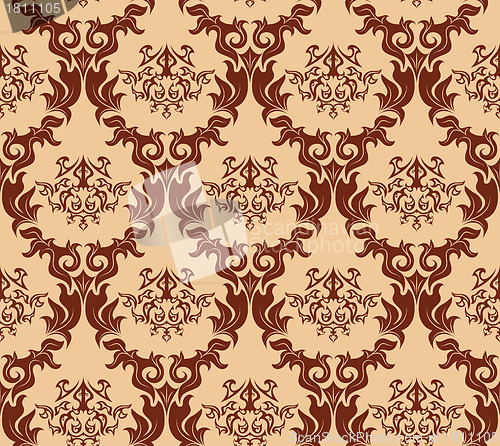 Image of seamless damask pattern