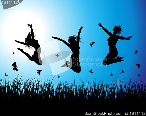 Image of meadow silhouettes