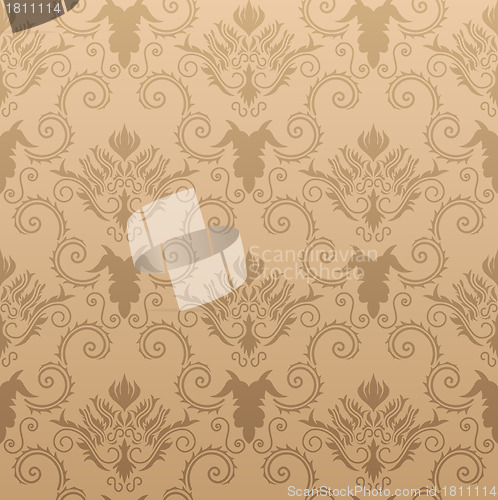 Image of seamless damask pattern