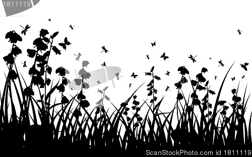 Image of meadow silhouettes