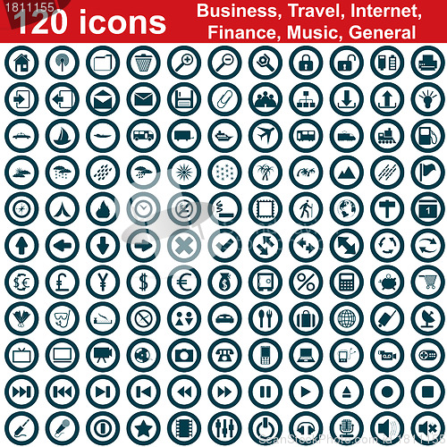 Image of 120 icon set