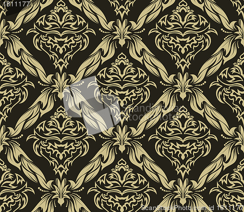 Image of seamless damask pattern