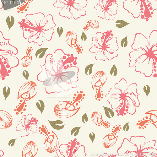 Image of seamless floral pattern