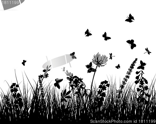 Image of meadow silhouettes