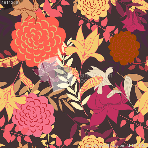 Image of seamless floral pattern