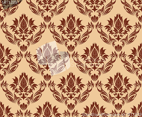 Image of seamless damask pattern