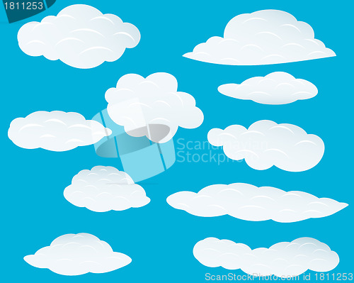Image of set of clouds