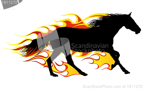 Image of flame horse