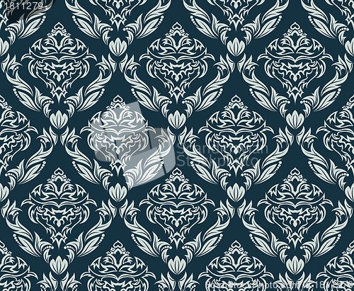 Image of seamless damask pattern