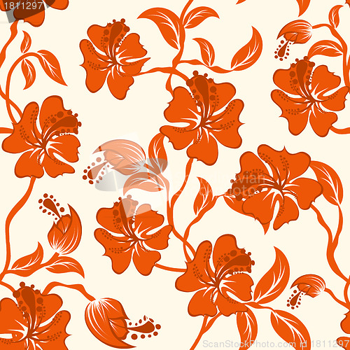 Image of seamless floral pattern