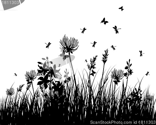 Image of meadow silhouettes