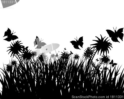 Image of meadow silhouettes