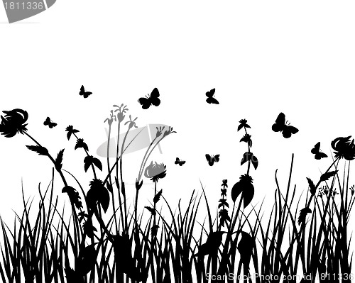 Image of meadow silhouettes