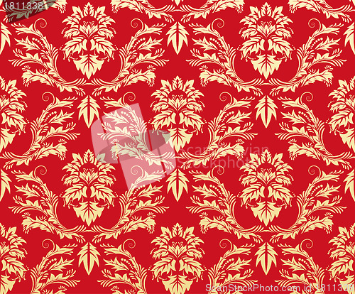 Image of seamless damask pattern