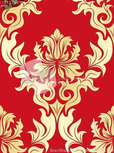 Image of seamless damask pattern