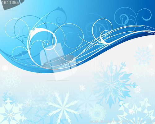 Image of winter frame background