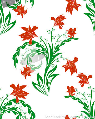 Image of seamless floral pattern