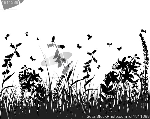 Image of meadow silhouettes