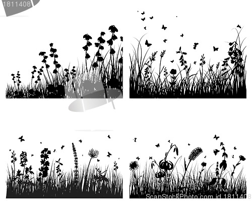 Image of meadow silhouettes