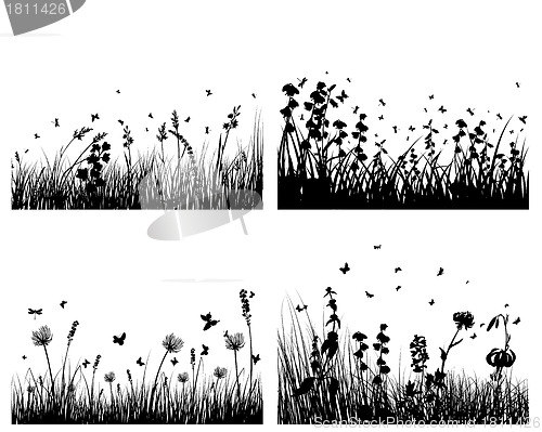 Image of meadow silhouettes