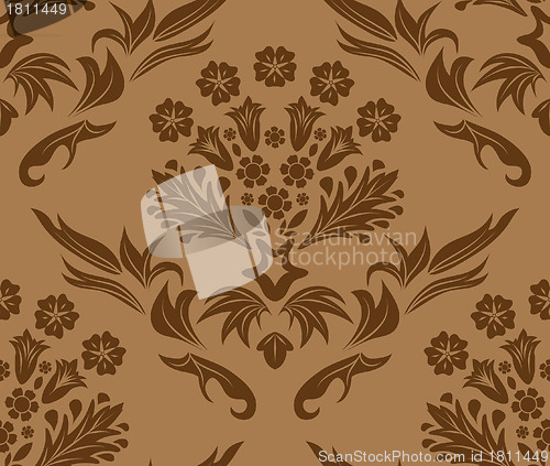 Image of seamless damask pattern