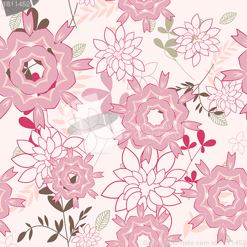 Image of seamless floral pattern