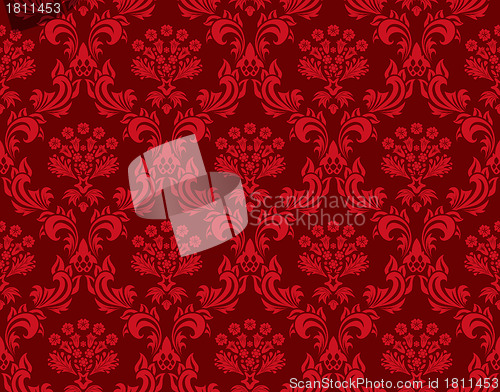 Image of seamless damask pattern