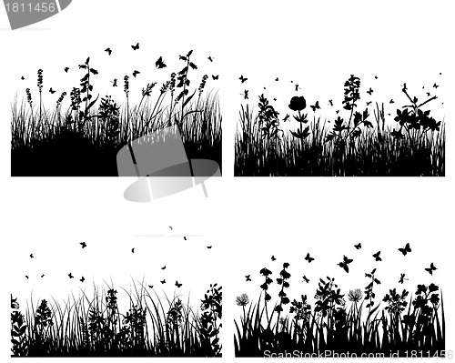 Image of meadow silhouettes