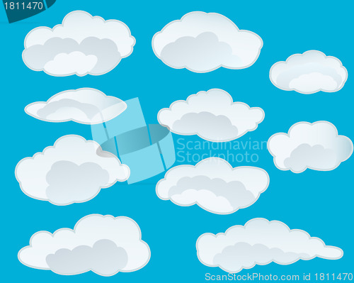 Image of set of clouds