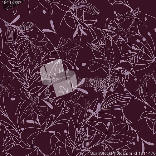 Image of seamless floral pattern