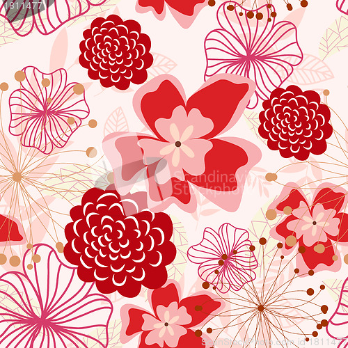 Image of seamless floral pattern