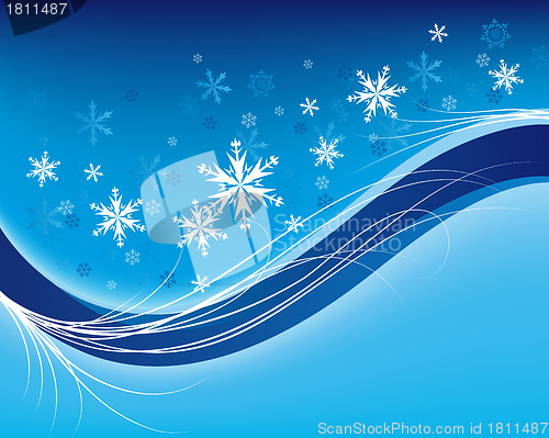Image of winter frame background