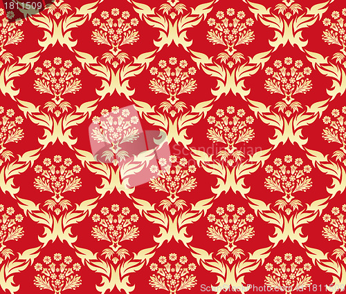 Image of seamless damask pattern