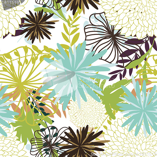 Image of seamless floral pattern