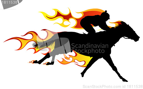 Image of flame horse