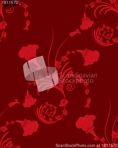 Image of seamless floral pattern