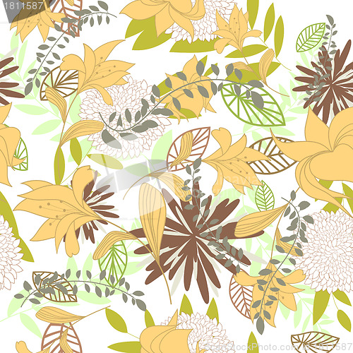 Image of seamless floral pattern