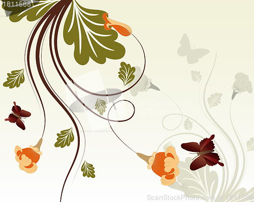Image of floral background