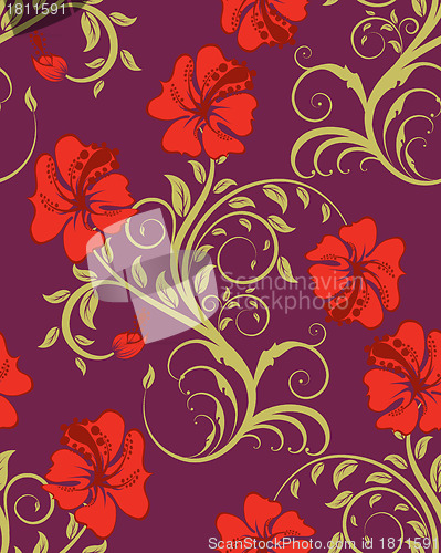 Image of seamless floral pattern