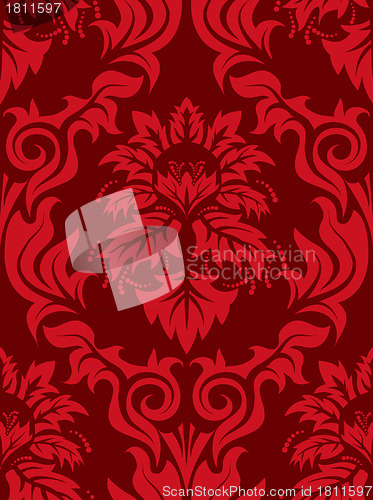 Image of seamless damask pattern