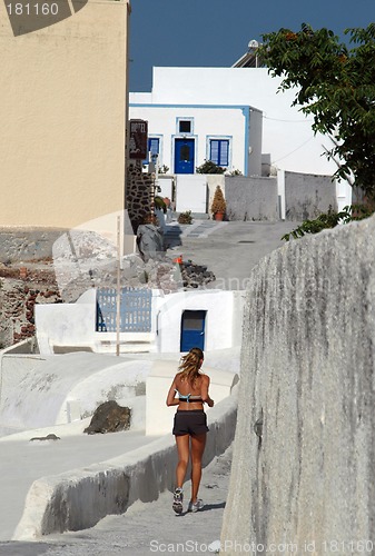 Image of greek island jogger