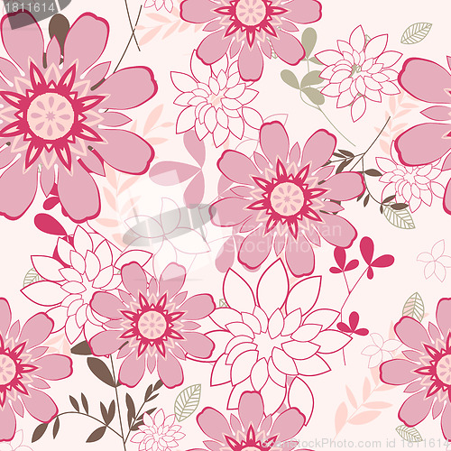 Image of seamless floral pattern