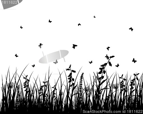 Image of meadow silhouettes