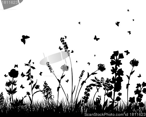 Image of meadow silhouettes